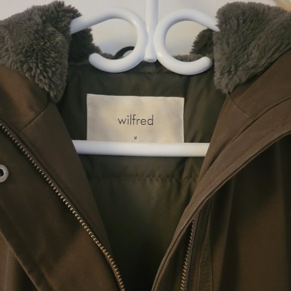 Aritzia Wilfred Parka - Olive Green (M) - Picture 8 of 8